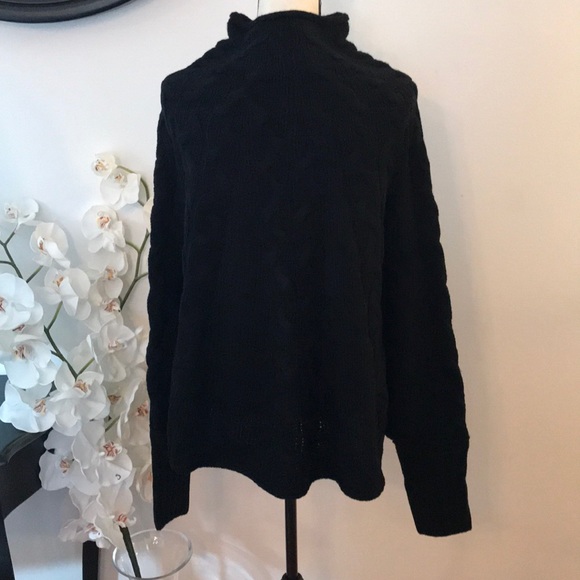 Black Poncho Sweater - Picture 6 of 6